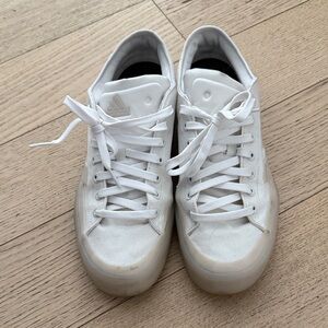 Adidas Classic White Lace-Up Sneakers